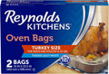 Reynolds Kitchens Turkey Oven Roasting Bags, 2 Count, Holds Up to 24 lb