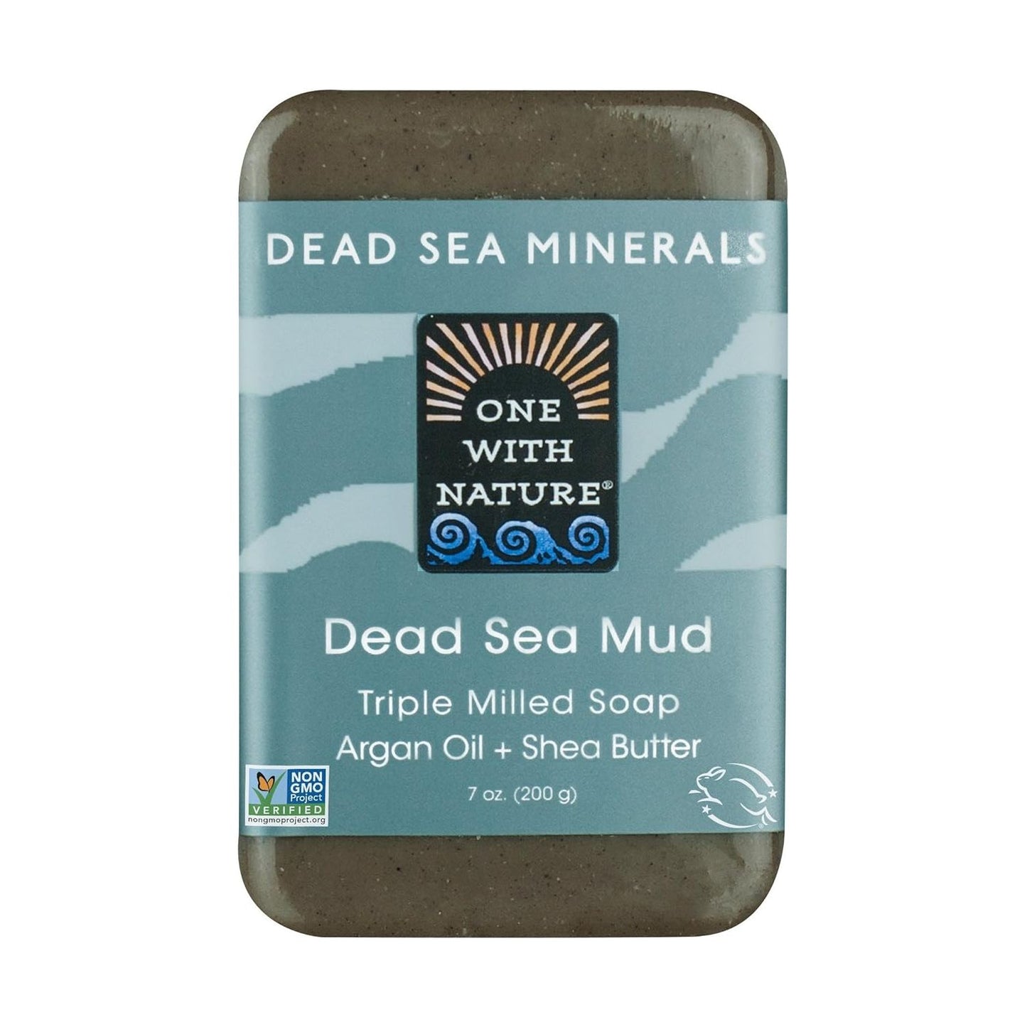 One with Nature Dead Sea Mud Dead Sea Minerals Soap, 7 Ounce Bar