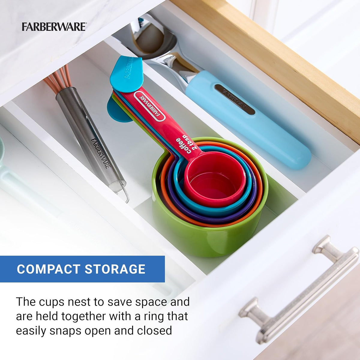 Farberware 5-Piece Plastic Measuring Cup Set with Coffee Scoop - view 6