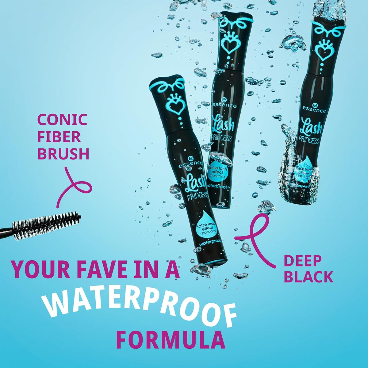 Essence Lash Princess False Lash Waterproof Mascara, Black - view 6