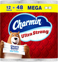 Charmin Ultra Strong Toilet Paper, 12 Mega Rolls, 2-Ply (220 Sheets)