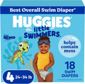 Huggies Little Swimmers Swim Nappies, Size 4, 18 Count