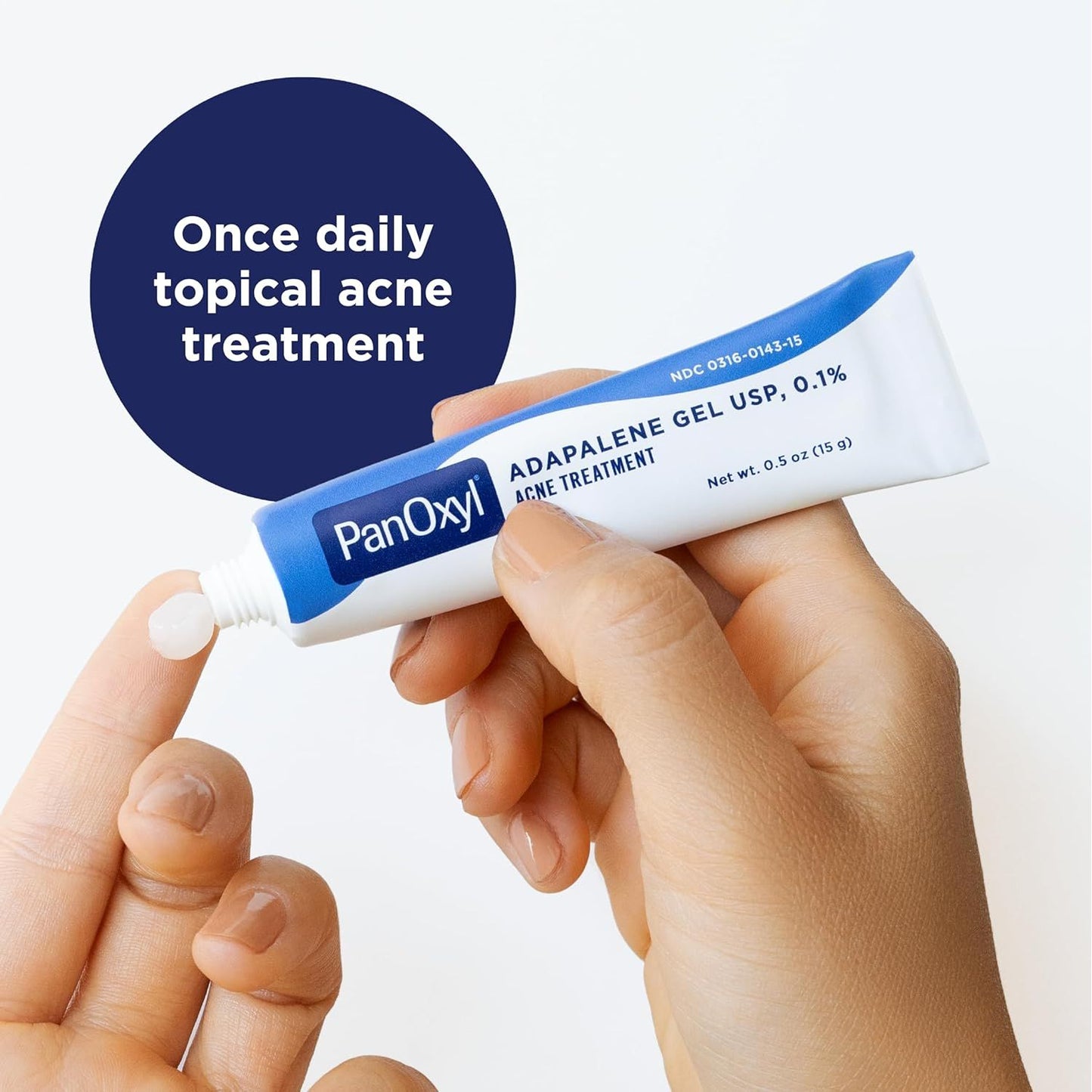 PanOxyl, Adapalene Gel USP, 0.1%, Acne Treatment, 0.5 oz (15 g)