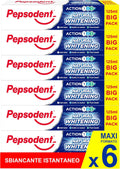 Pepsodent Natural Whitening Anti-Tartar Toothpaste, 125 ml (4.2 fl oz), Pack of 6