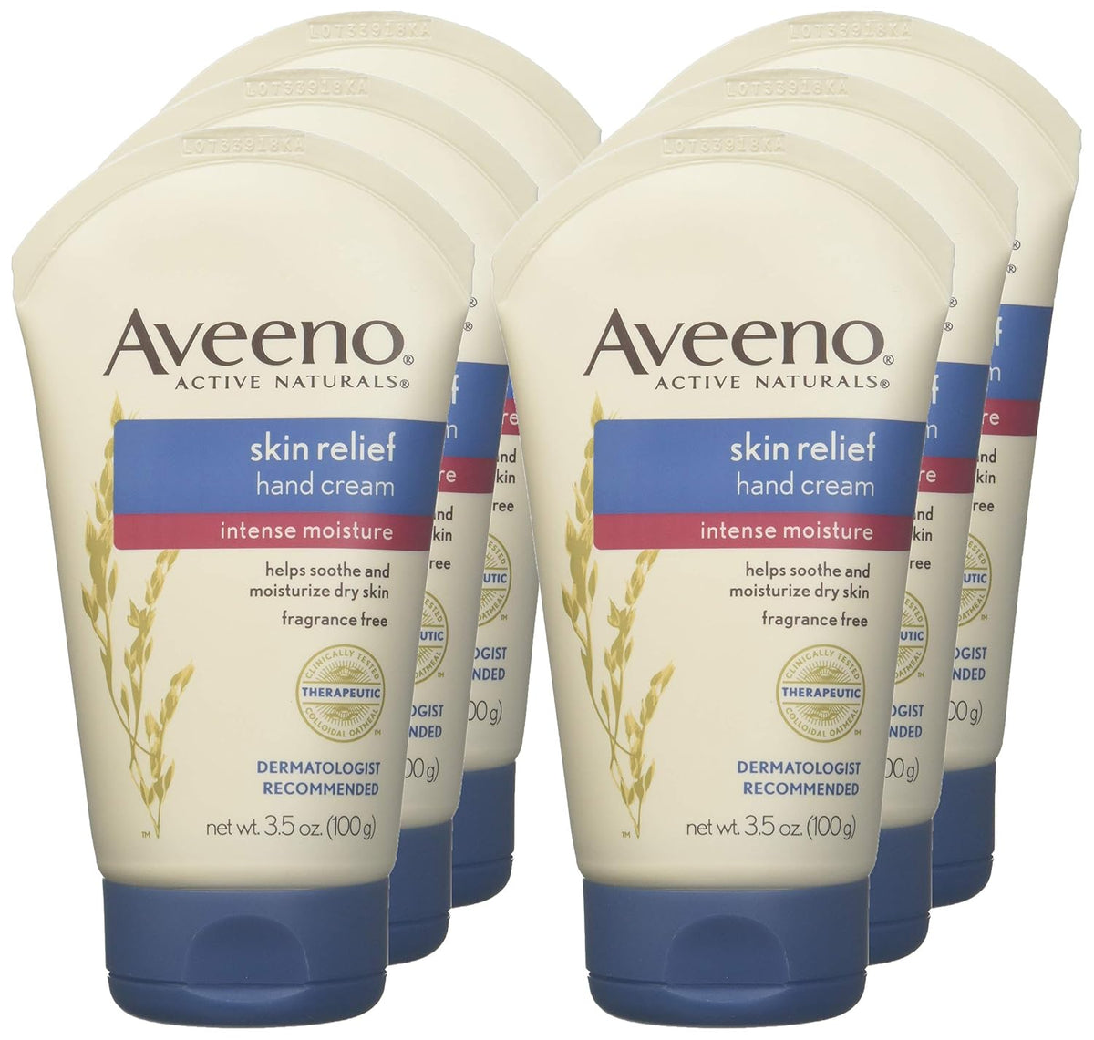 Aveeno Intense Relief Hand Cream, 3.5 oz, Pack of 6 - view 3