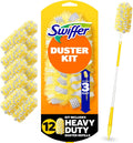 Swiffer Heavy Duty Duster Kit with 91.4 cm (3 ft) Extendable Handle and 12 Refills