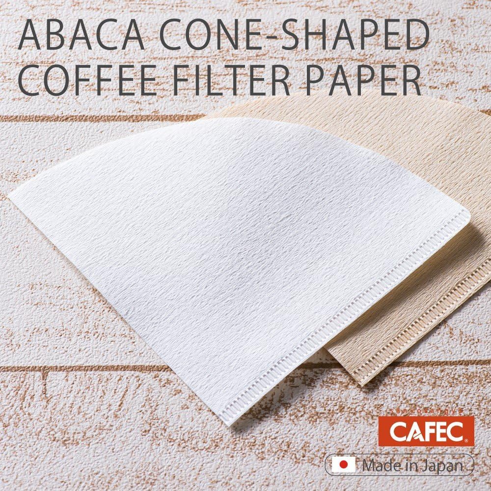 CAFEC V60 02 Cone Paper Coffee Filters, 100 Pack, White - view 6