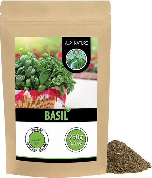 Alpi Nature Dried Basil Leaves, 250 g