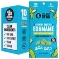 The Only Bean Crunchy Dry Roasted Edamame, Sea Salt, 10 x 0.9 oz Packs