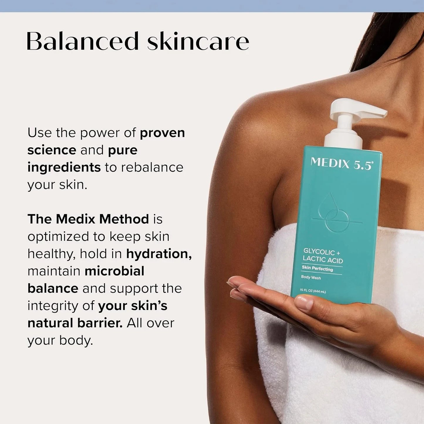Medix 5.5 Body Scrub Skin Care Glycolic Acid Exfoliating Body Cleanser KP Bump Eraser | AHA + Lactic Acid anti Aging All Skin Type Wash | Keratosis Pilaris & Acne | Body & Face Wash Exfoliate, 2-Pack - USA in UK