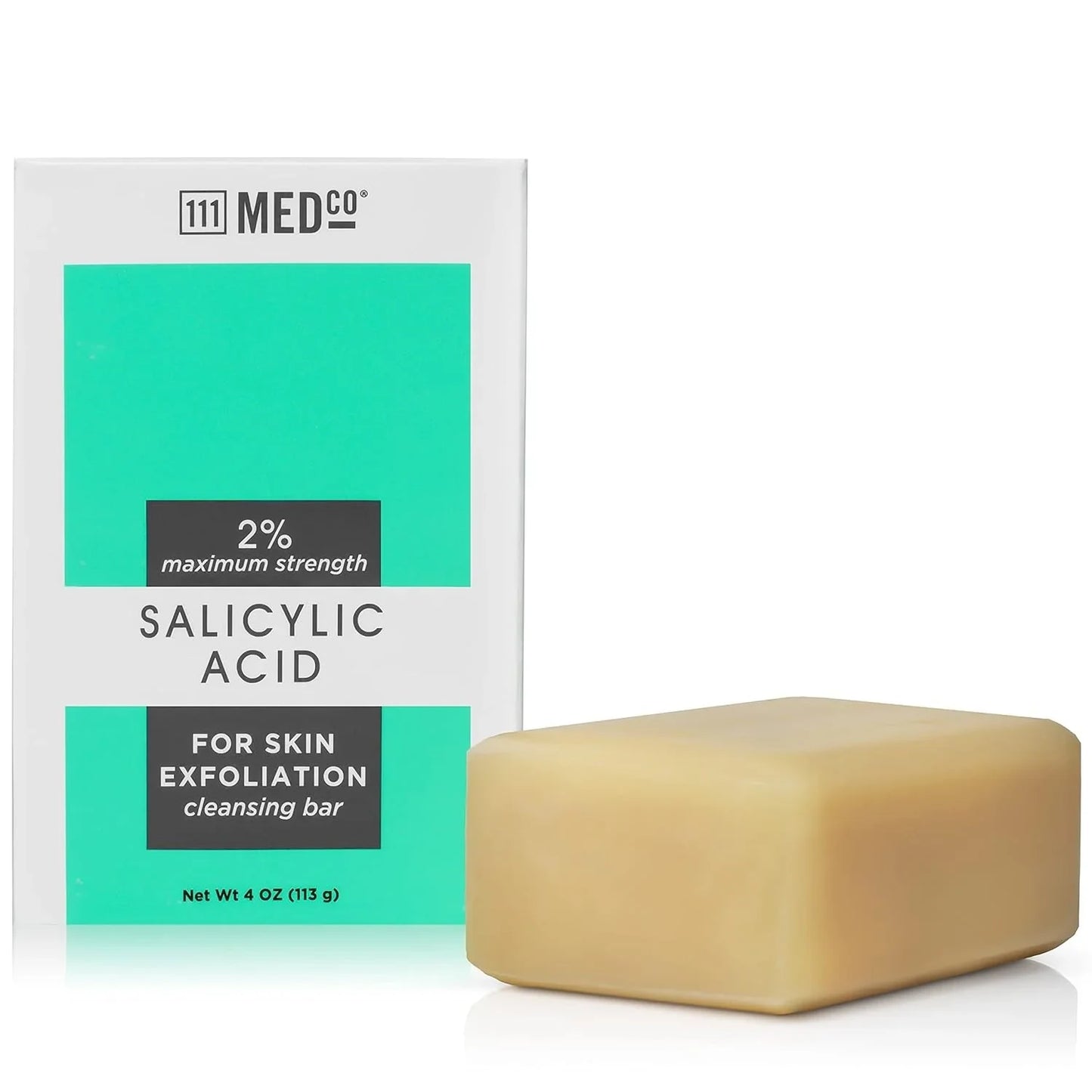111MedCo 2% Salicylic Acid Cleansing 4Oz. Medicated Soap Bar - USA in UK