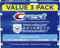 Crest Pro-Health Advanced Deep Clean Toothpaste, Mint, 145 g (5.1 oz), Pack of 3