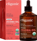 Cliganic Organic Jojoba Oil, 100% Pure, 120 ml (4.1 fl oz)