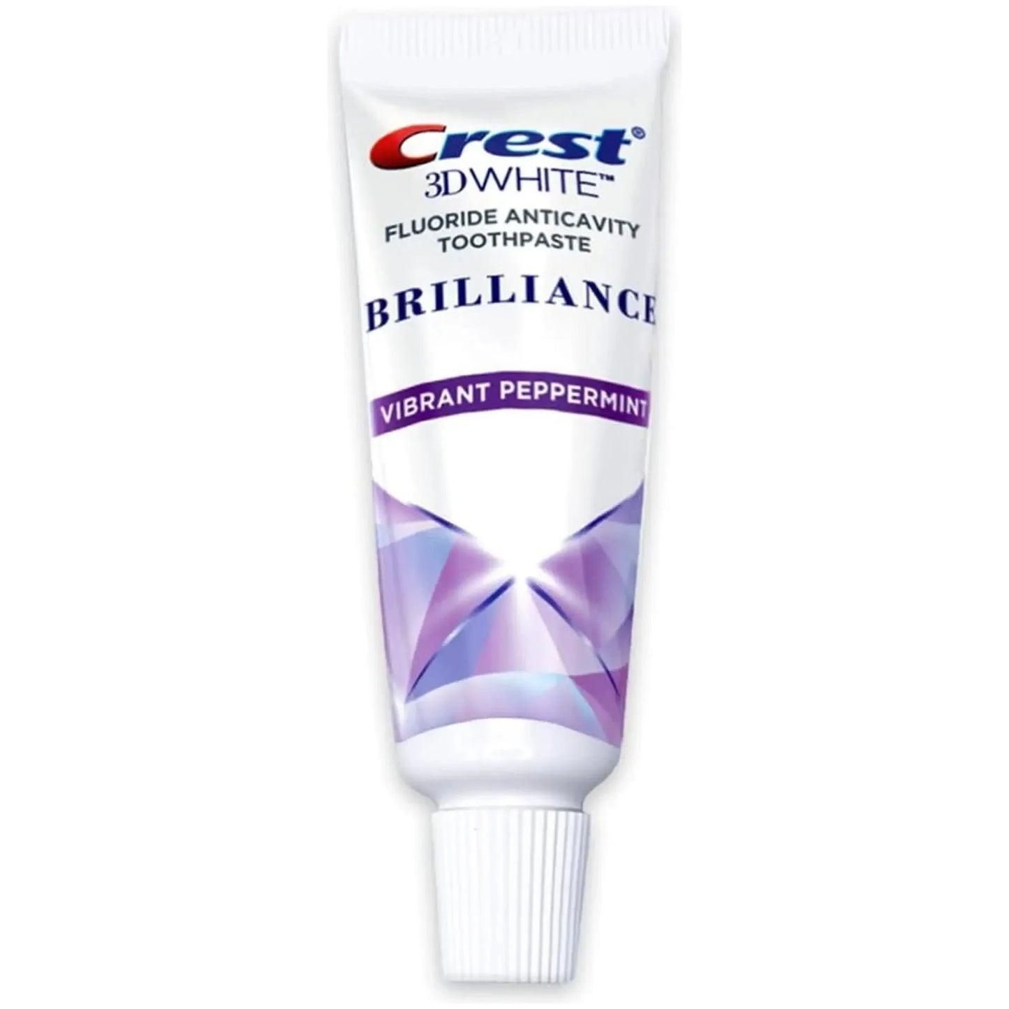 Crest 3D White Brilliance Toothpaste, Vibrant Peppermint, Travel Size 0.85 Oz (24G) - Pack of 10 - USA in UK