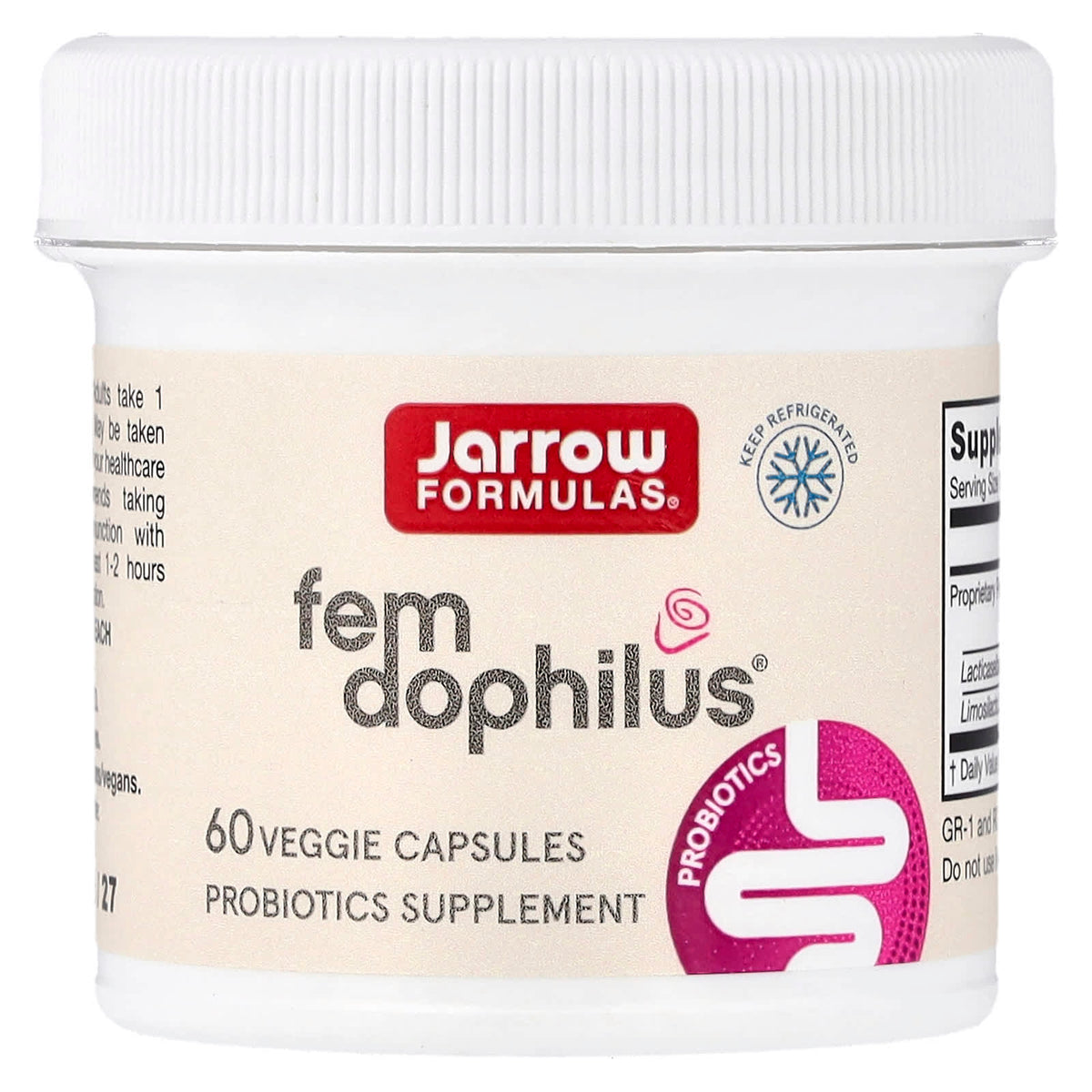 Jarrow Formulas Fem Dophilus 60 Veggie Capsules - view 3