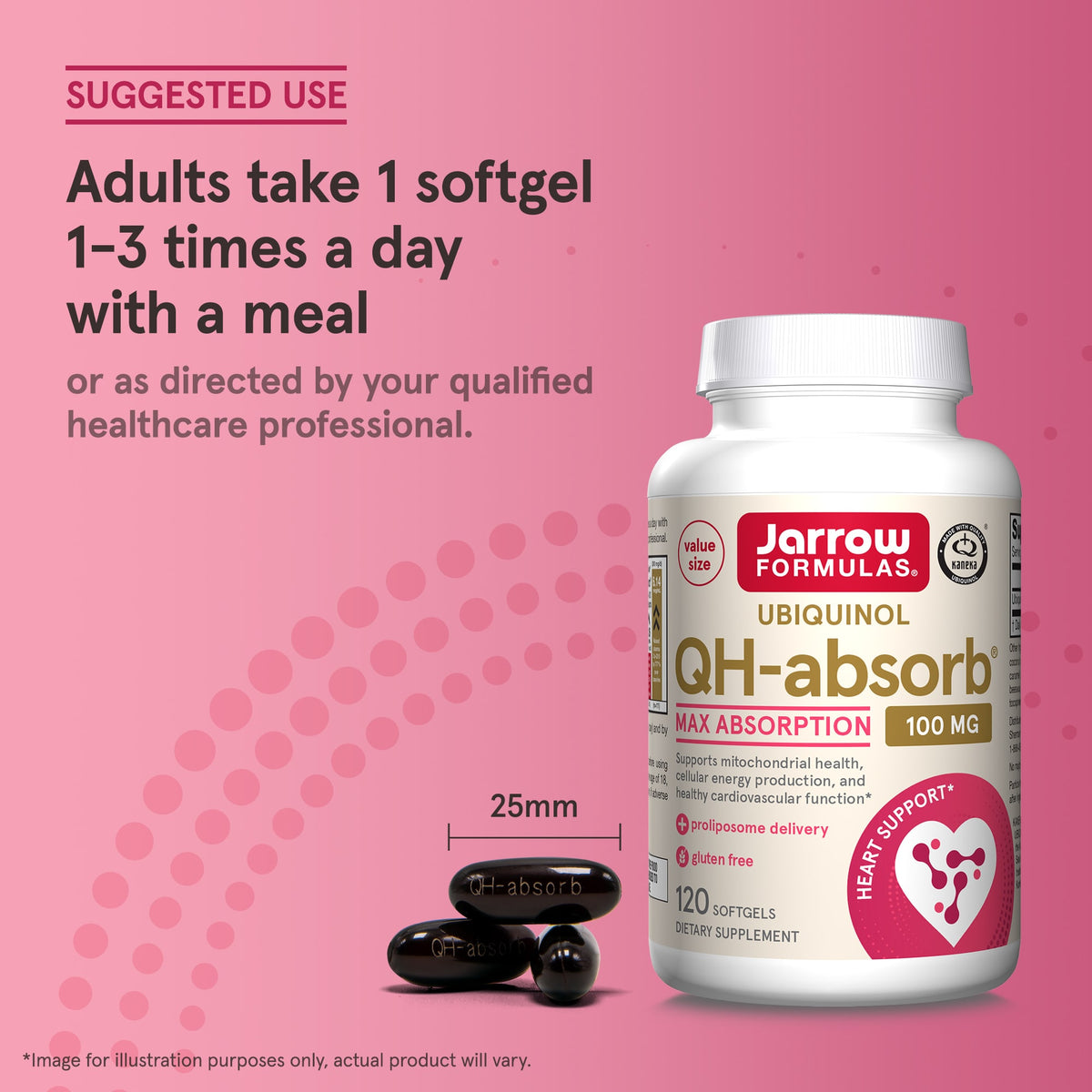 Jarrow Formulas Ubiquinol QH-Absorb Max Absorption 100 mg, 120 Softgels - view 6