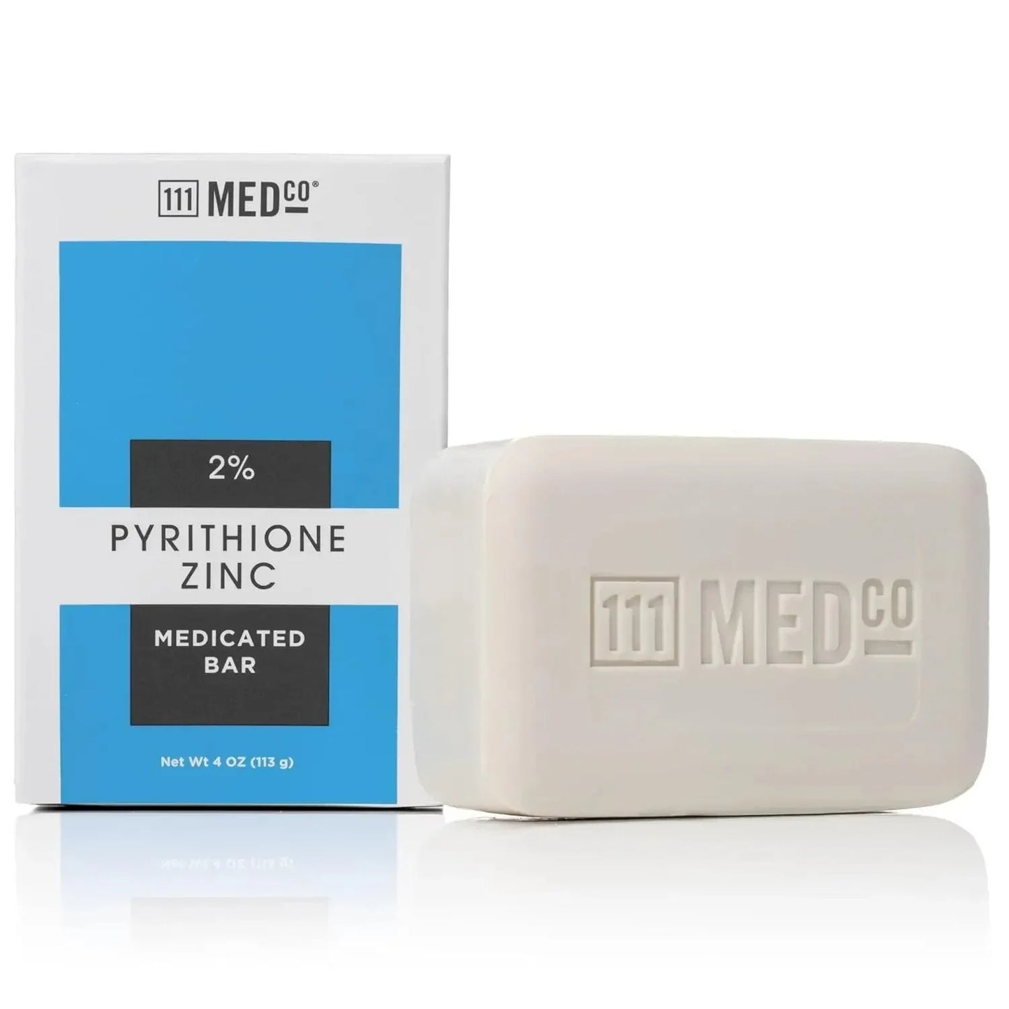 111MedCo 2% Pyrithione Zinc Medicated 4Oz. Skin Cleansing Soap Bar - USA in UK