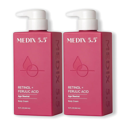 Medix 5.5 Retinol + Ferulic Acid Body Cream 444 ml - Pack of 2