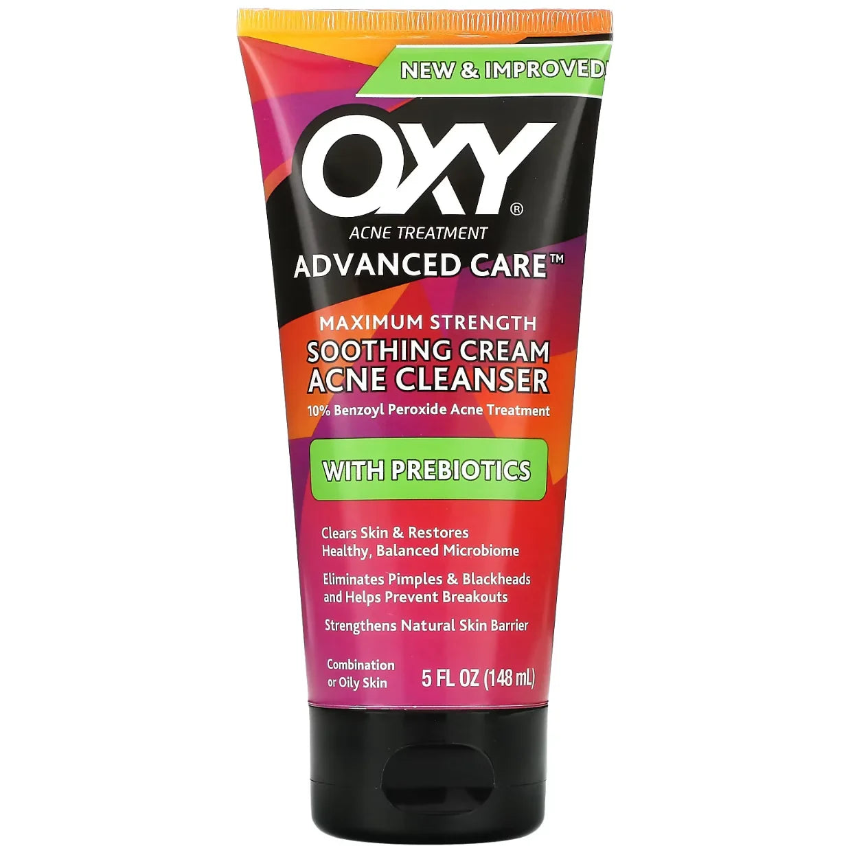 Oxy 10% Benzoyl Peroxide Acne Treatment Cleanser – Oily & Acne-Prone Skin - USA in UK