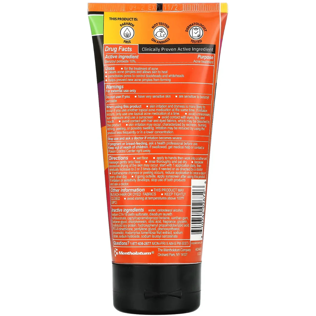 Oxy 10% Benzoyl Peroxide Acne Treatment Cleanser – Oily & Acne-Prone Skin - USA in UK