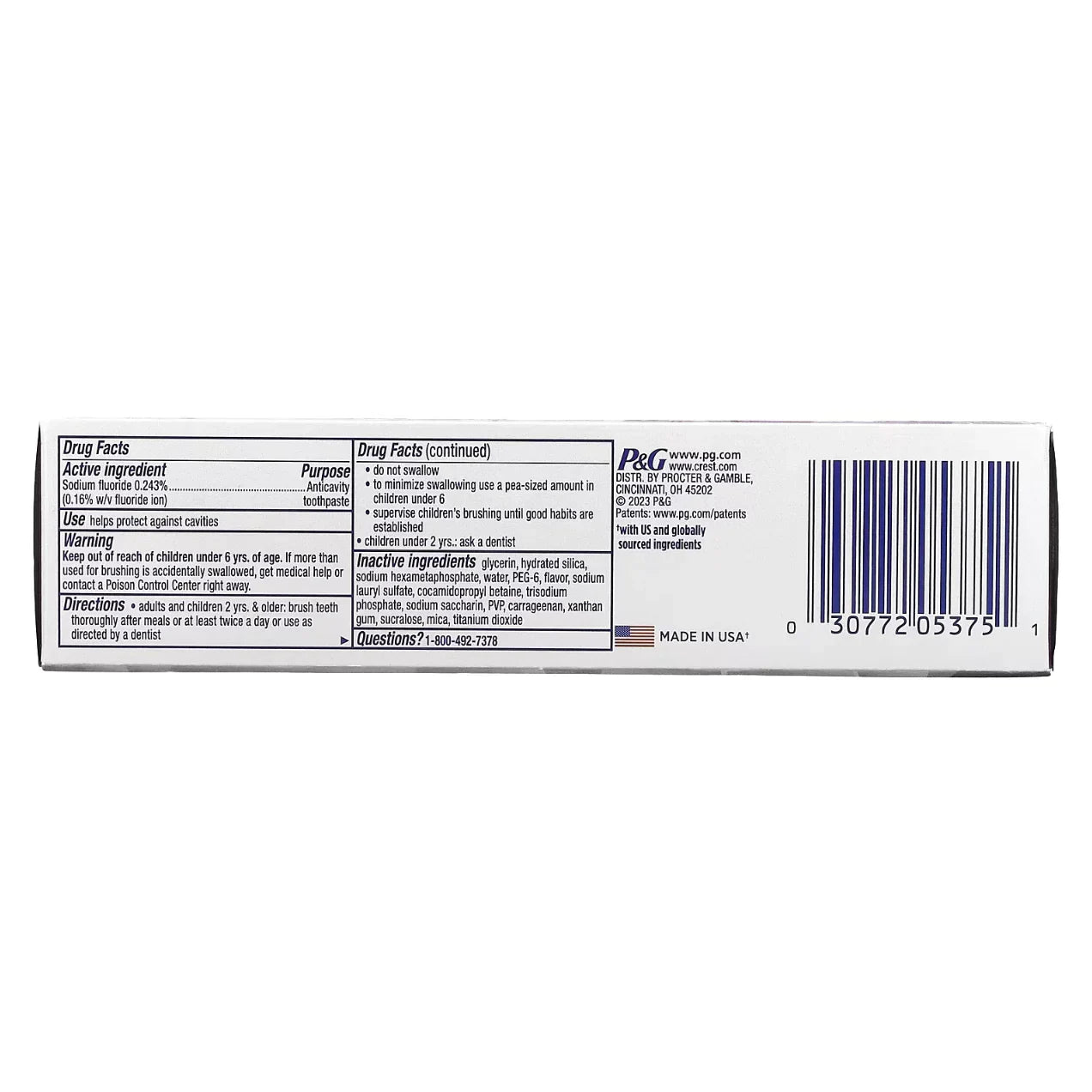 Crest 3D White Brilliance Toothpaste Vibrant Peppermint 4.6 oz - USA in UK