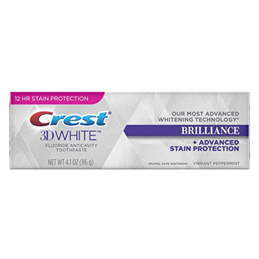 Crest 3D White Brilliance Toothpaste Vibrant Peppermint 4.1 oz