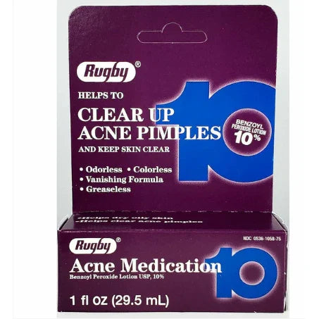 Rugby Acne Gel Benzoyl Peroxide 10 % Max Strength 1oz - USA in UK