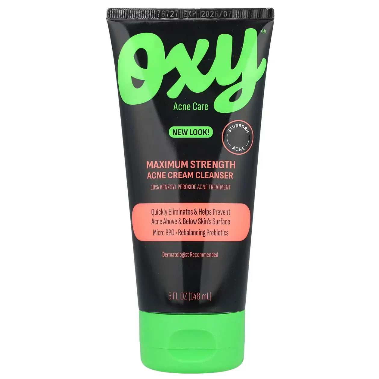 Oxy 10% Benzoyl Peroxide Acne Treatment Cleanser – Oily & Acne-Prone Skin - USA in UK