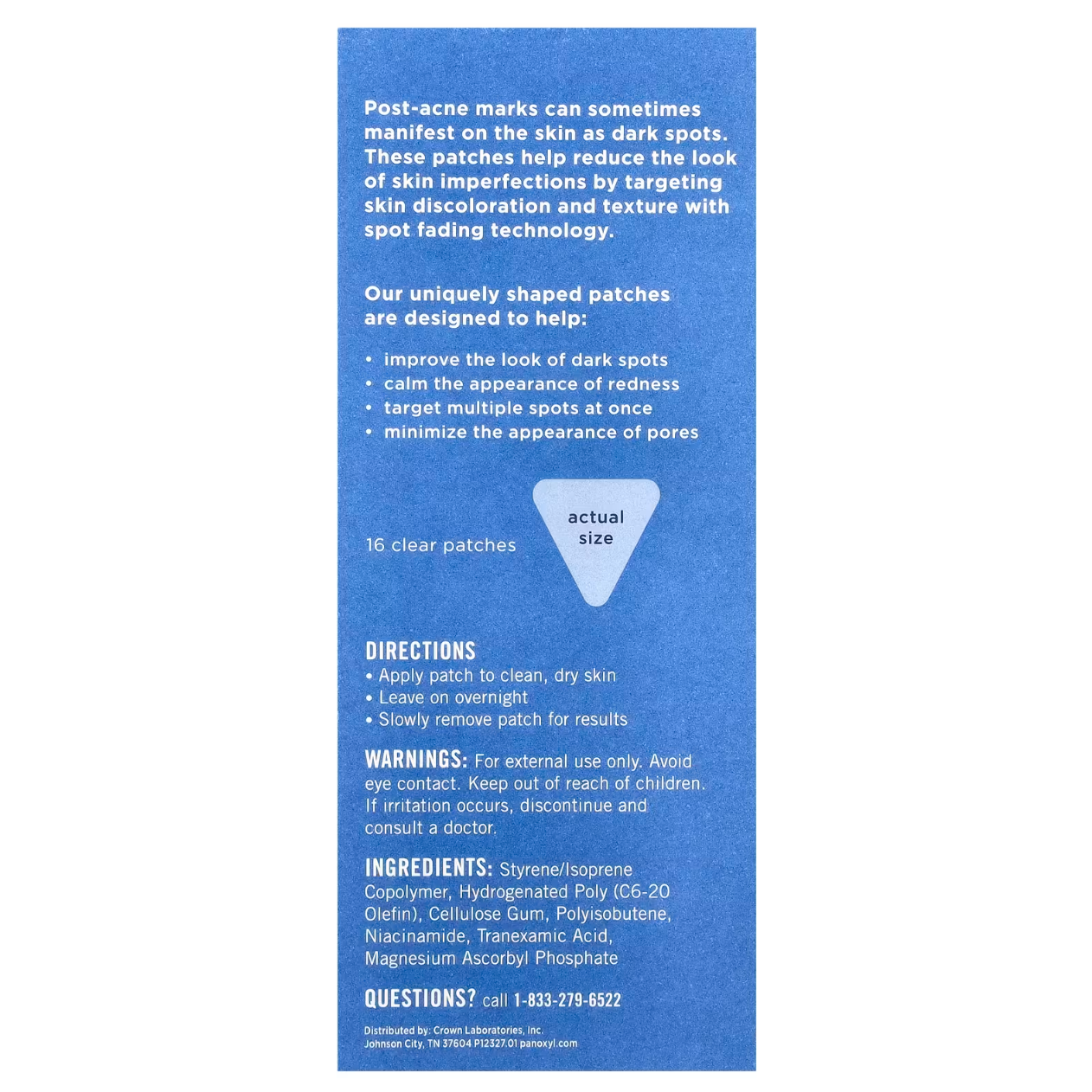 PanOxyl, Blemish Aftercare Brightening Patches, 16 Clear Patches