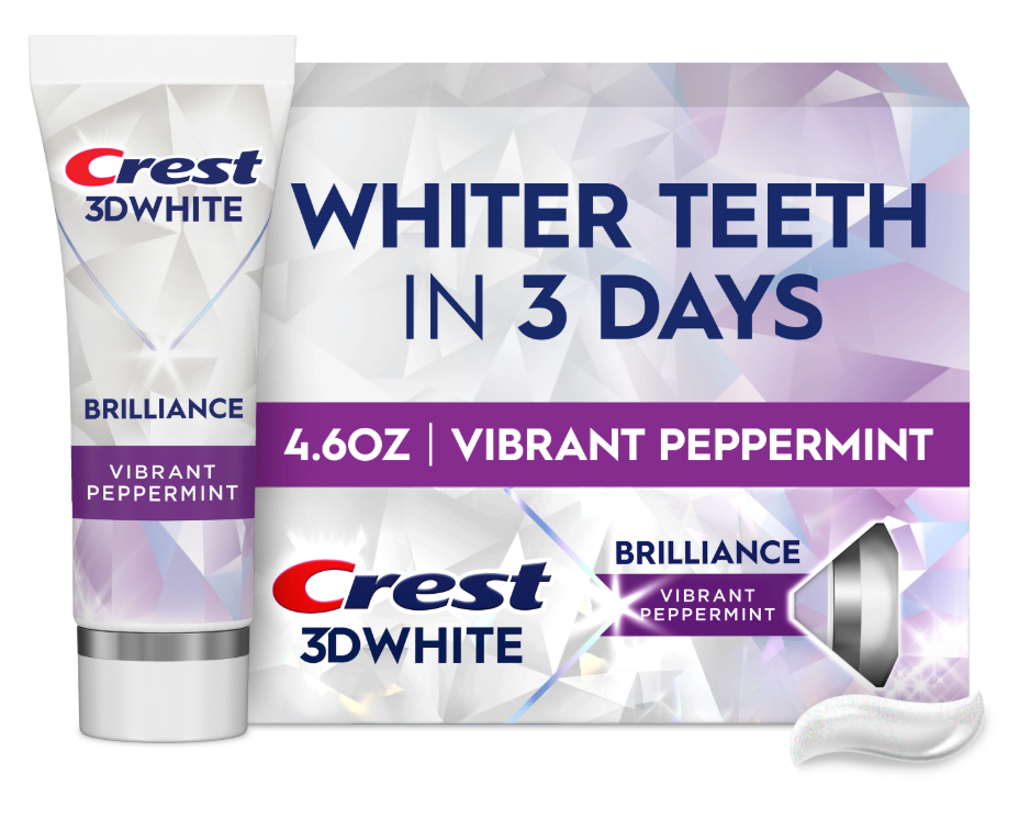 Crest 3D White Brilliance Toothpaste Vibrant Peppermint 4.6 oz