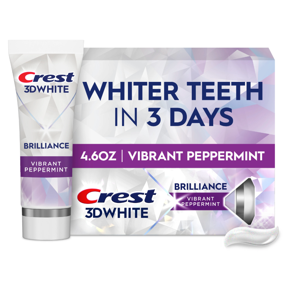 Crest 3D White Brilliance Toothpaste Vibrant Peppermint 4.6 oz