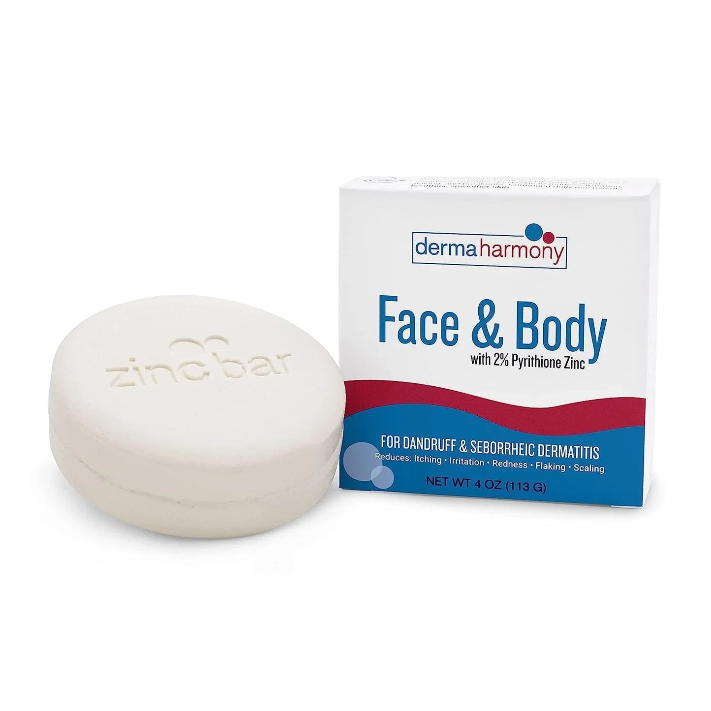 Dermaharmony 2% Pyrithione Zinc Face & Body Cleansing Bar (4 Oz) - USA in UK