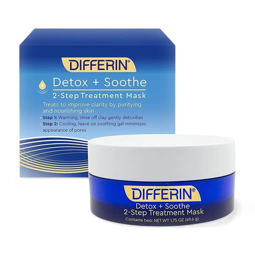 Differin Detox + Soothe Two-Step Face Mask 2 x 1.75 oz (49.6 g)