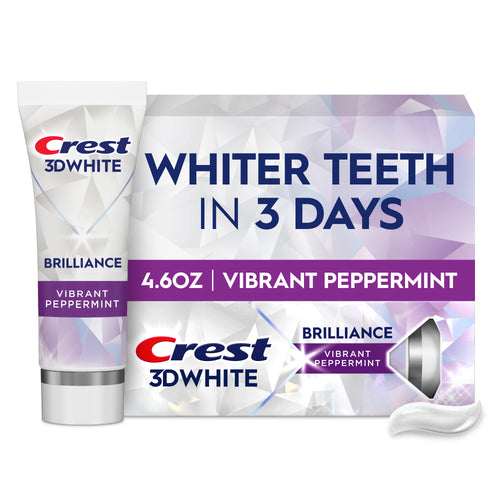 Crest 3D White Brilliance Toothpaste Vibrant Peppermint 4.6 oz