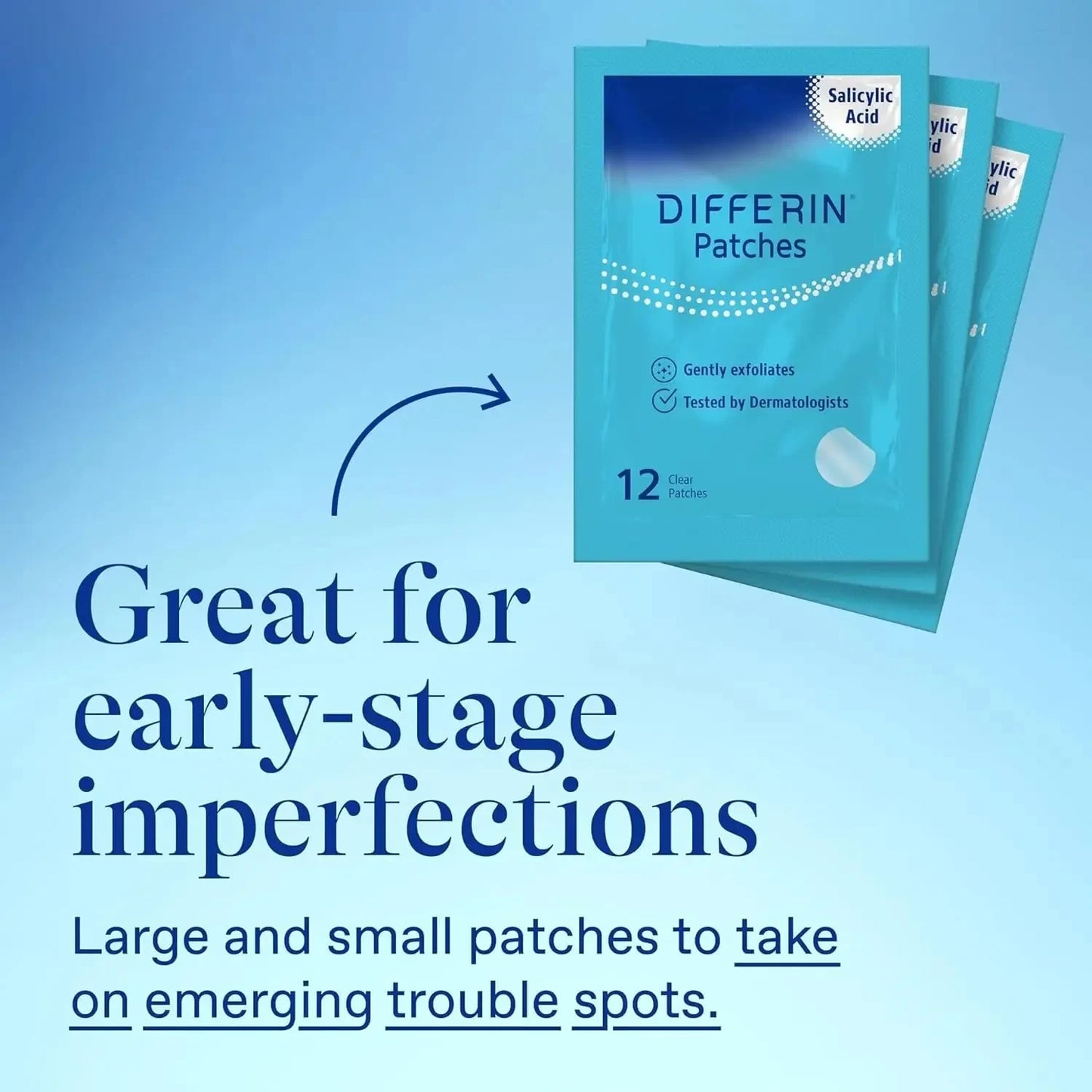 Differin Acne Patches, Pimple Patches for Acne Prone Skin, Formulated with Salicylic Acid and Centella, Fast Triple Action Power Patch for Day & Night, Dermatologist Tested, 36 Count - USA in UK