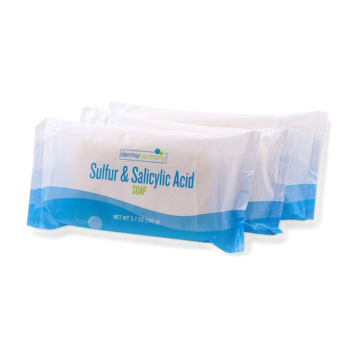 DermaHarmony Sulfur + Salicylic Acid Soap 3.7 oz - Pack of 3