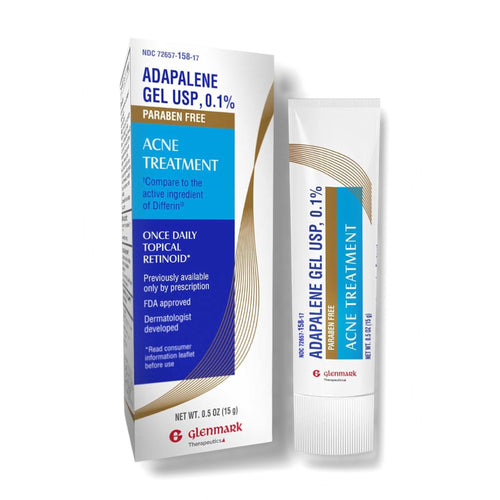 Glenmark Adapalene Gel 0.1% Acne Treatment — Paraben-Free Retinoid for Face | 15 g