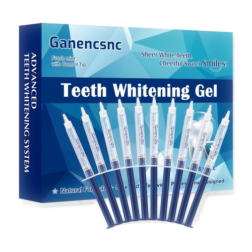 Ganencsnc Teeth Whitening Gel Refill Syringes 35% Carbamide Peroxide 10 x 3 ml