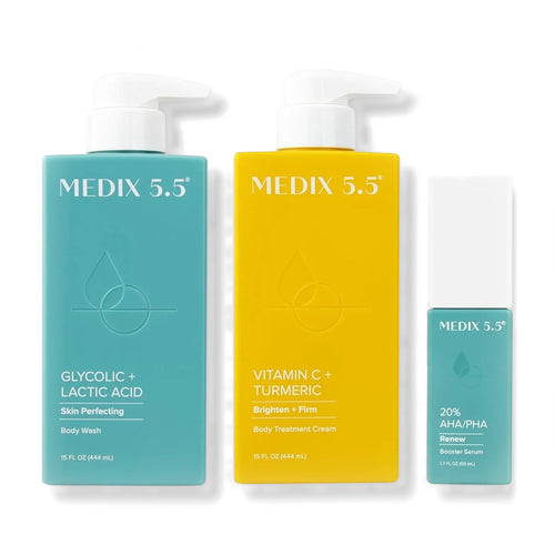 Medix 5.5 Vitamin C + Glycolic Skincare Set 444 ml + 444 ml + 50 ml