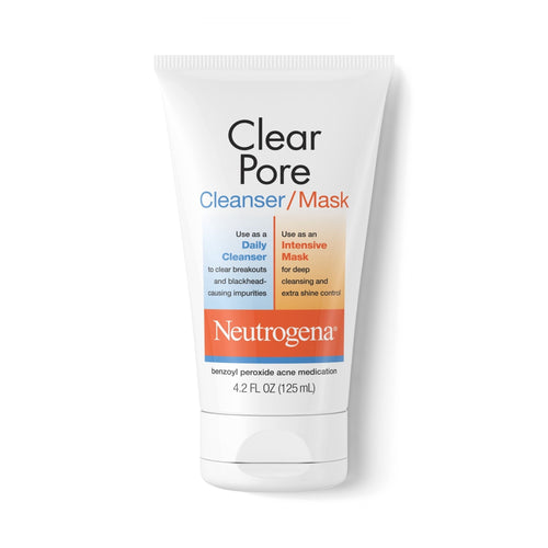 Neutrogena Clear Pore Cleanser/Mask 3.5% Benzoyl Peroxide 125 ml