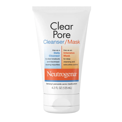 Neutrogena Clear Pore Cleanser/Mask 3.5% Benzoyl Peroxide 4.2 oz