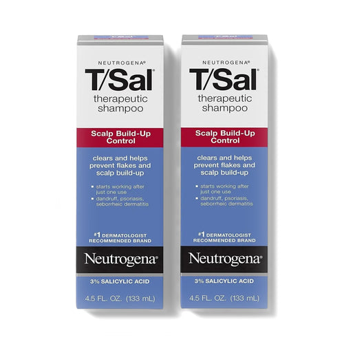 Neutrogena T/Sal Shampoo 3% Salicylic Acid 4.5 fl oz (133 ml) - Pack of 2
