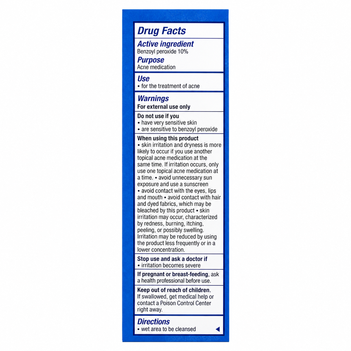 PanOxyl Foaming Wash 10% Benzoyl Peroxide 1 oz (28 g)