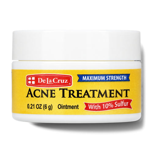 De La Cruz Sulfur 10% Acne Treatment Ointment 6 g - Jar front view