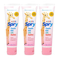Spry Natural Kids Xylitol Tooth Gel Bubble Gum 60 ml (2 fl oz), Pack of 3