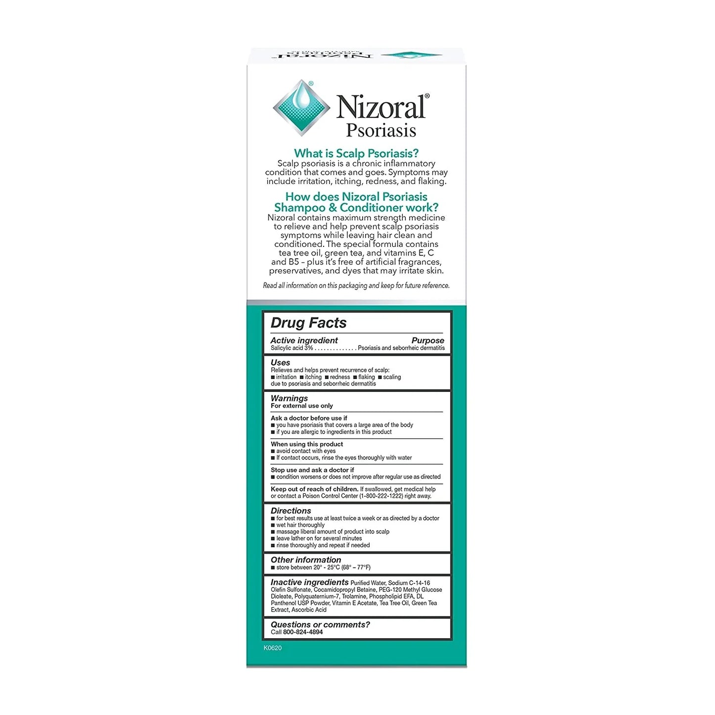 Nizoral Psoriasis Shampoo & Conditioner Twinpack, 2 Count - USA in UK
