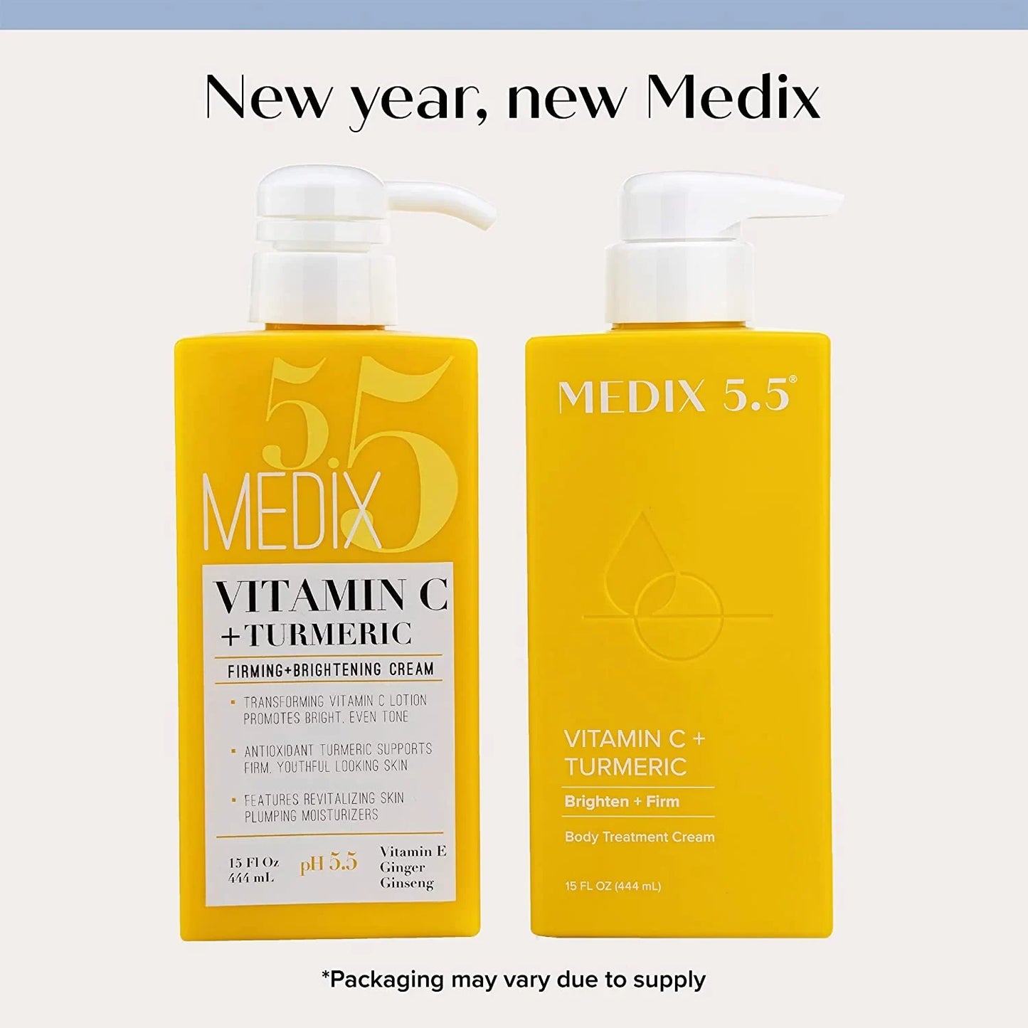 Medix 5.5 Vitamin C Cream W/Turmeric for Face and Body. Firming & Brightening Cream for Age Spots, Dark Spots & Sun Damaged Skin. Anti-Aging Cream Infused W/Vitamin E, Ginger, Ginseng. (15Oz) - USA in UK