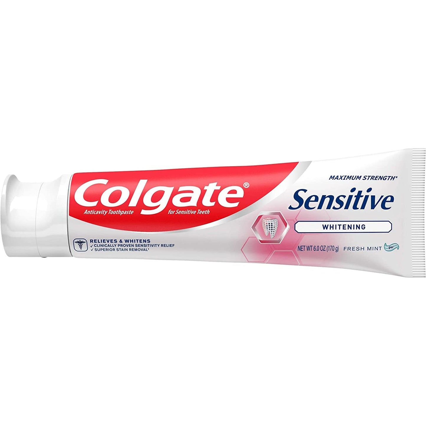 Colgate Sensitive Maximum Strength Whitening Toothpaste - 6 Ounce (3 Pack)