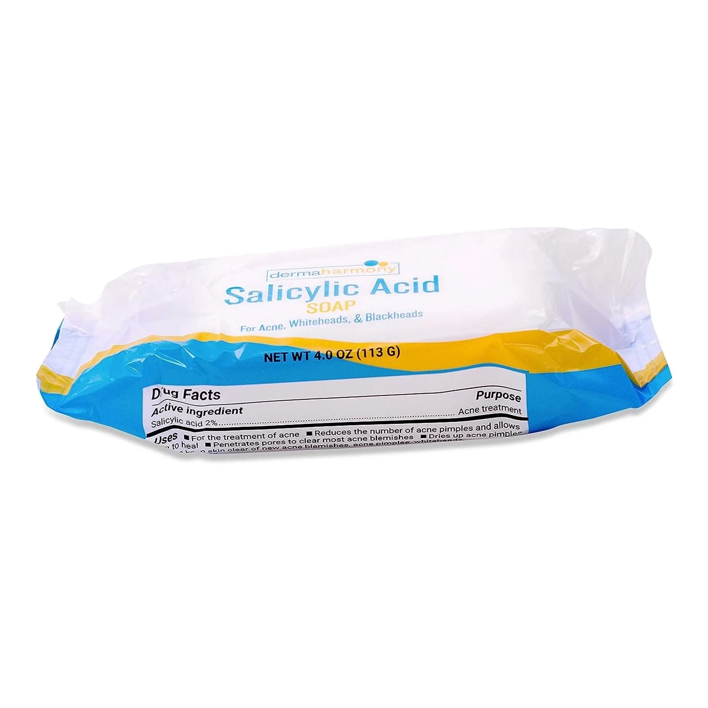 2% Salicylic Acid Soap for Acne by Dermaharmony (Two 4 Oz Bars) - USA in UK