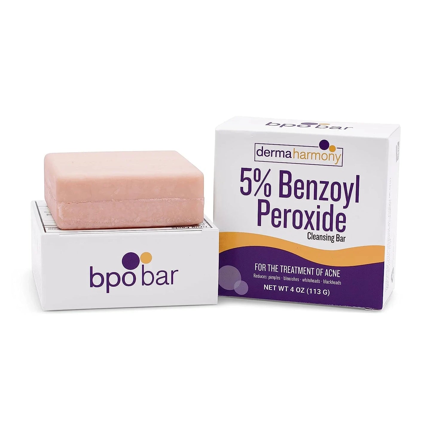 Dermaharmony 5% Benzoyl Peroxide Cleansing Bar for Acne (4 Oz) - USA in UK